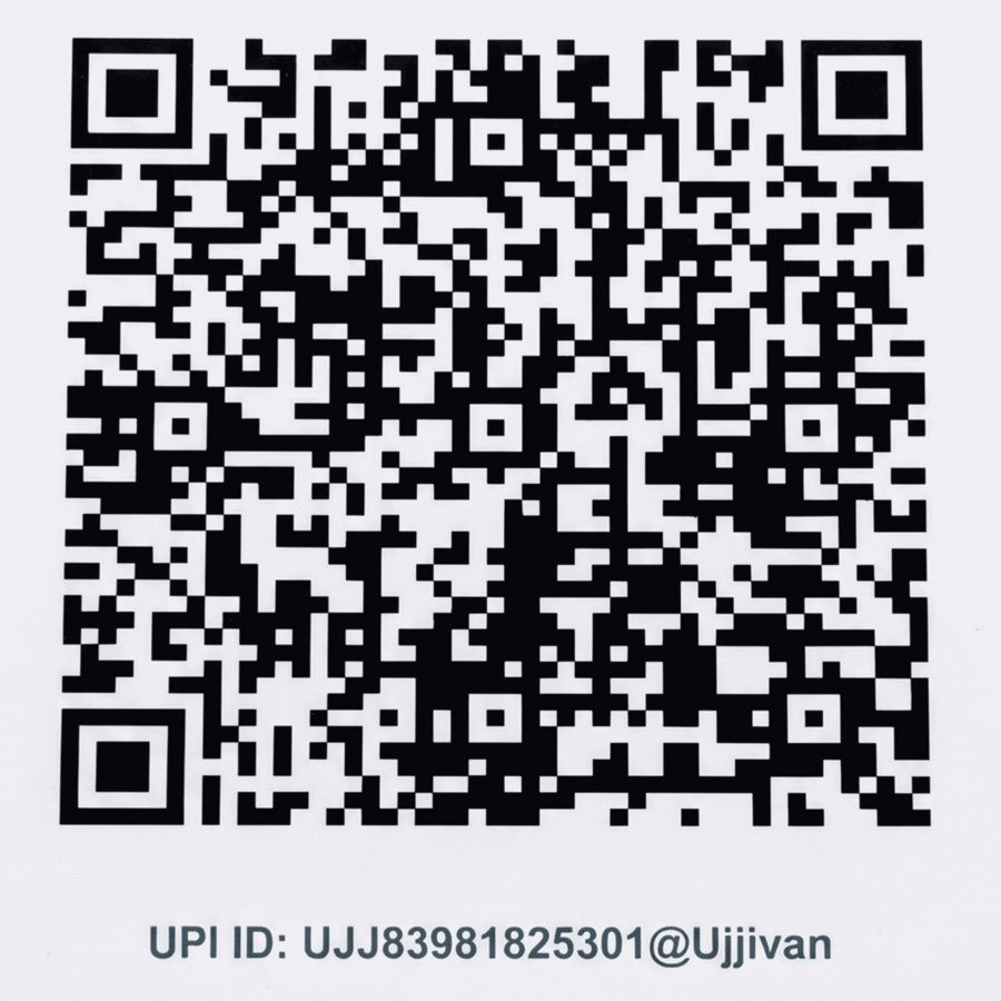 Ujjivan Pay UPI QR code — scan with any UPI app to donate to SMART Foundation